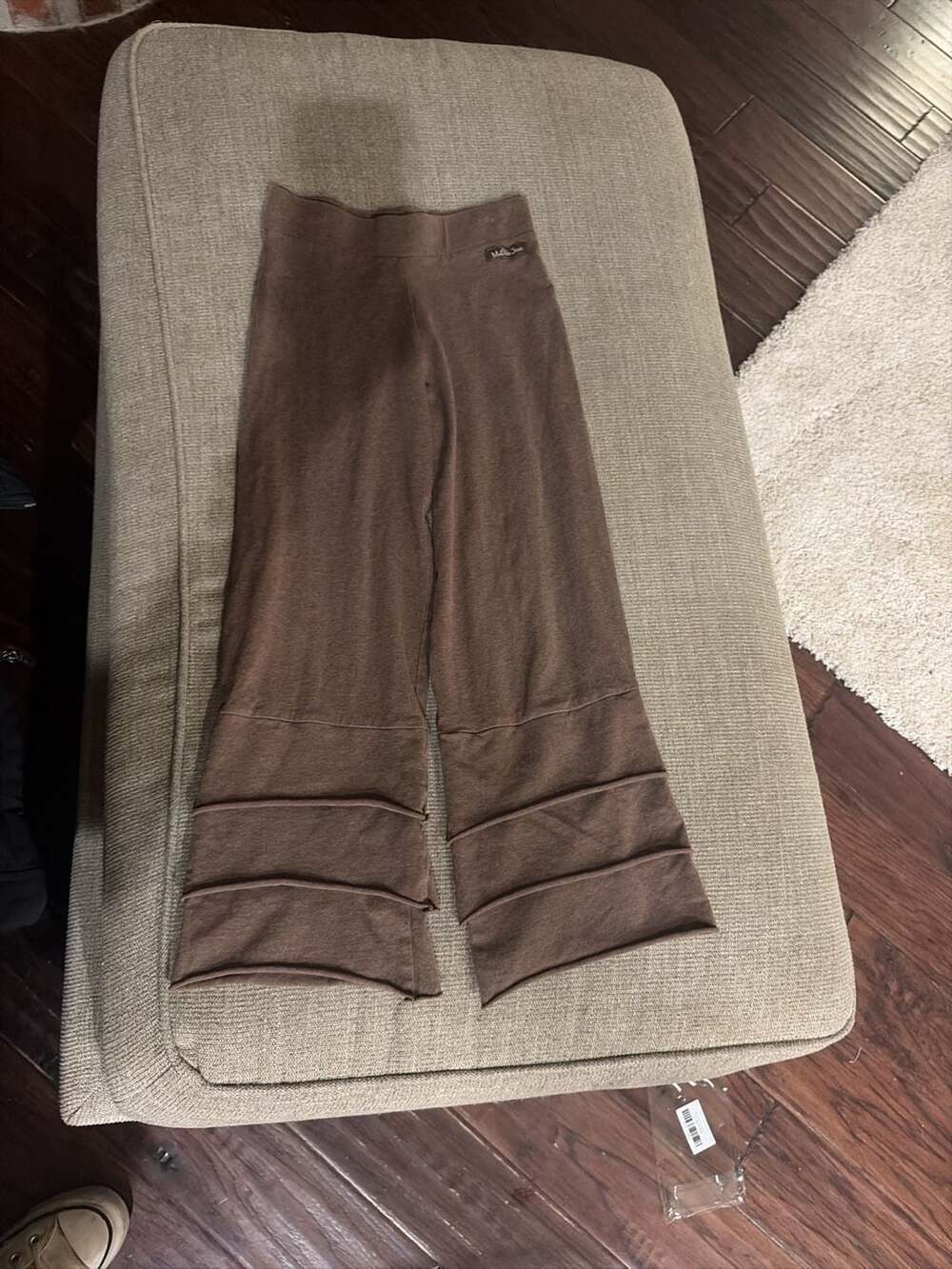 Matilda Jane Finn Pants Size 8 Brown Tiered Ruffle Leg